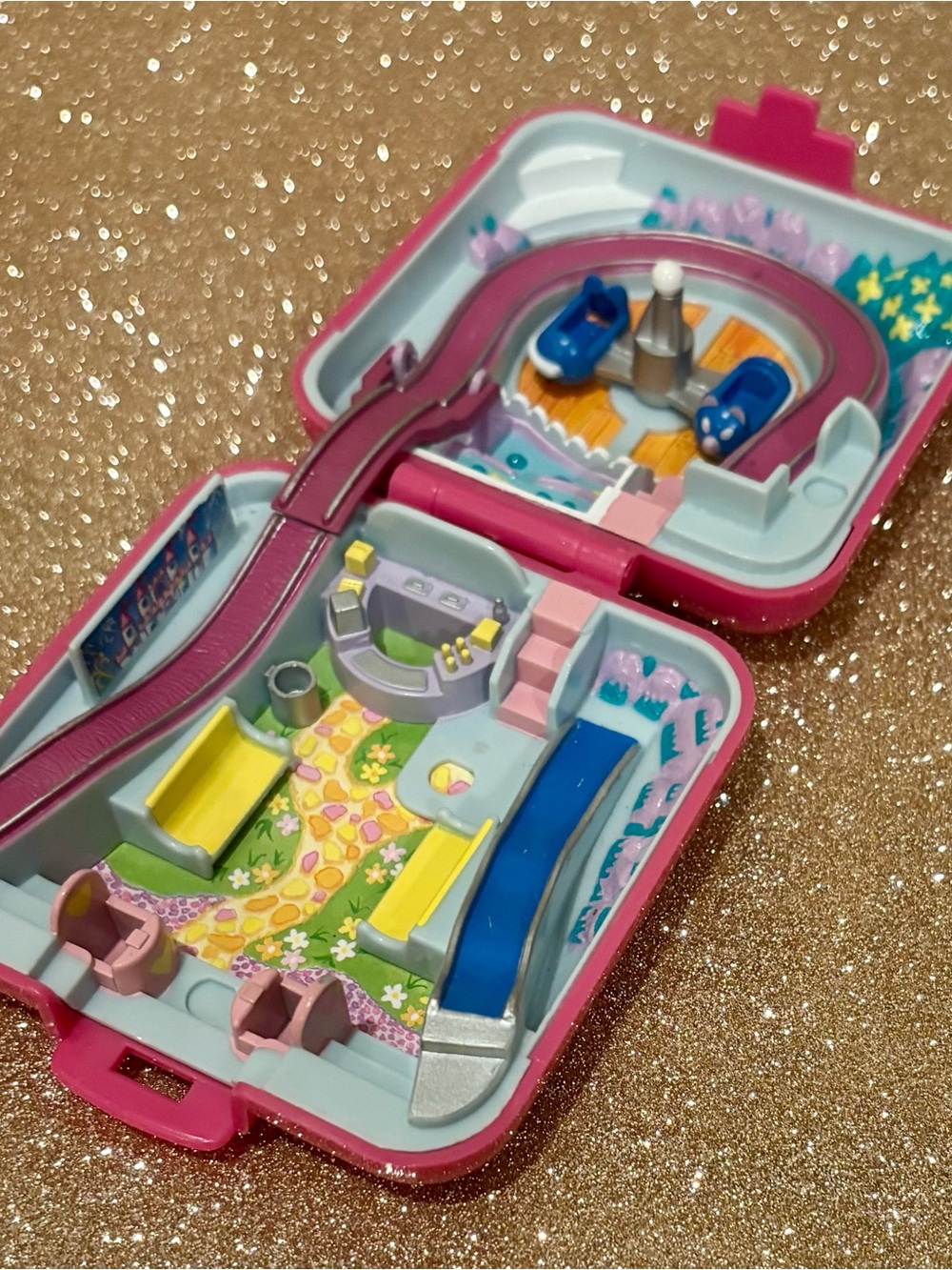 Polly Pocket Vintage Amusement Park Fun Fair Toy Compact 1989 80s Bluebird